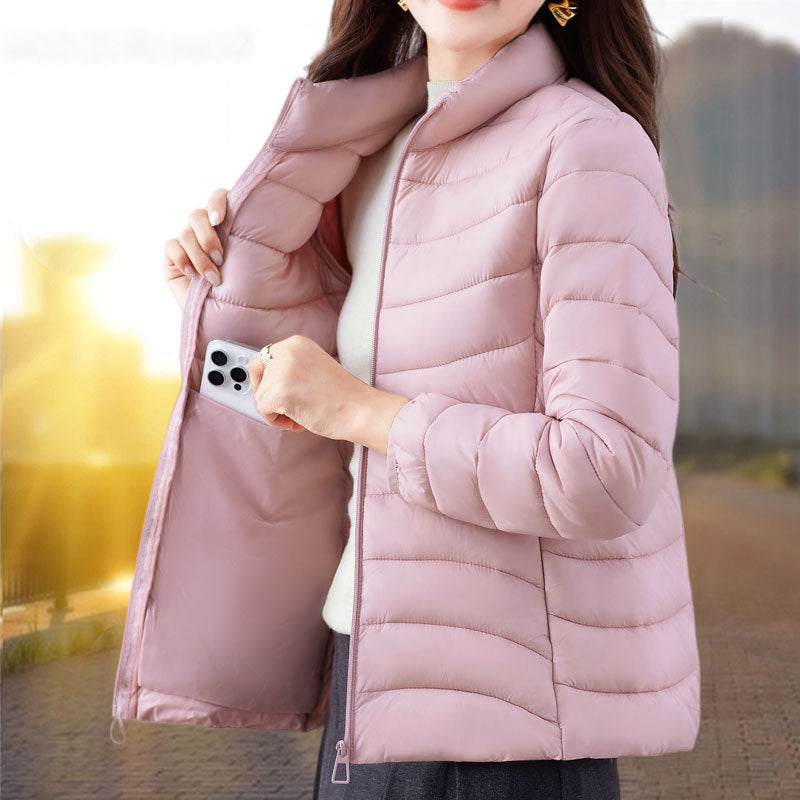 Femmes Coton rembourré manteau pour l'hiver Relaxed-fit Vêtements de dessus pour les personnes d'âge moyen