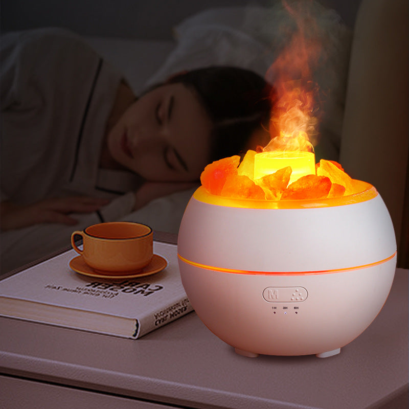 Simulacre de pierre de sel Flame Aromathérapie Machine