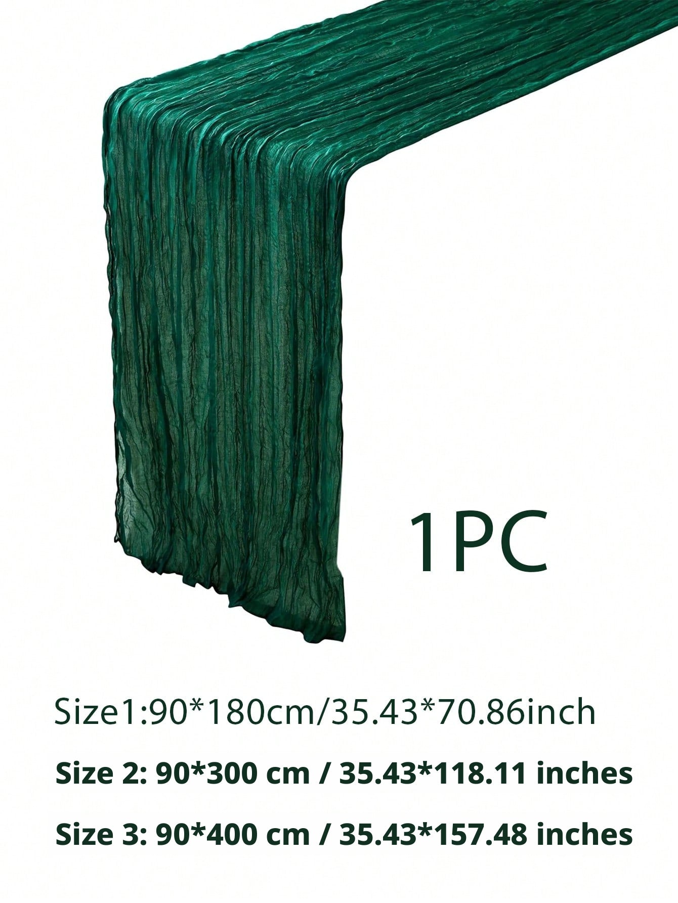 Nappe en maille européenne vert foncé-90 * 300cm-1 pièce