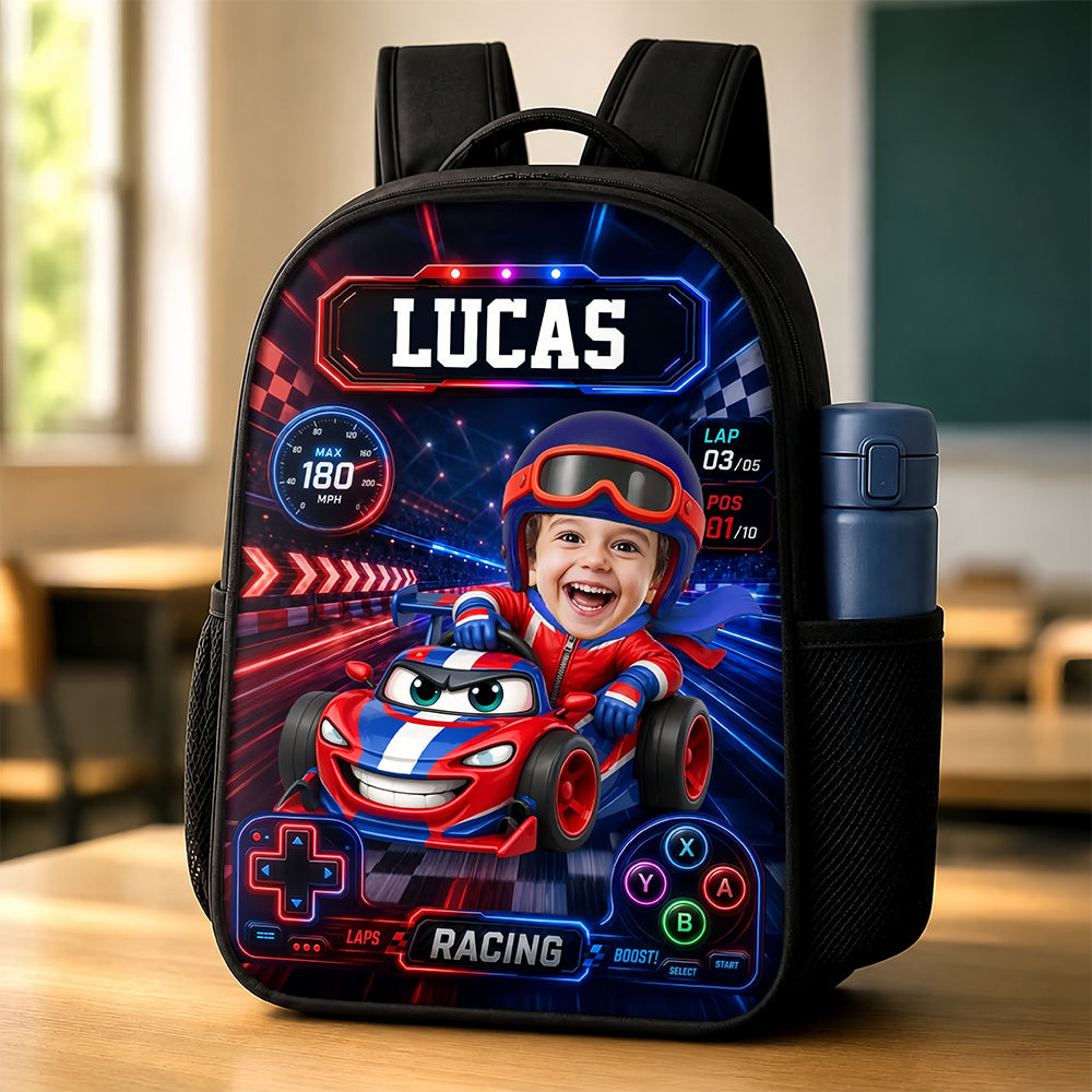 Custom Photo Kids Front Printed Backpack Personnalisé Retour à l'école Cadeaux pour enfants Cruisi