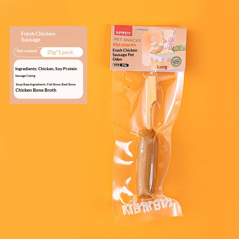 Animaux de compagnie traite les brochettes séchées de viande Oden Sticks