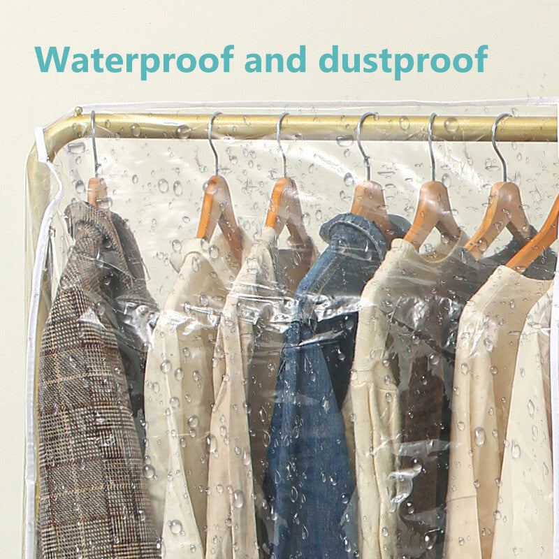 Transparent vêtements Garment Rail rack solide zippé couvercle clair de protection Zip.. Vêtements R