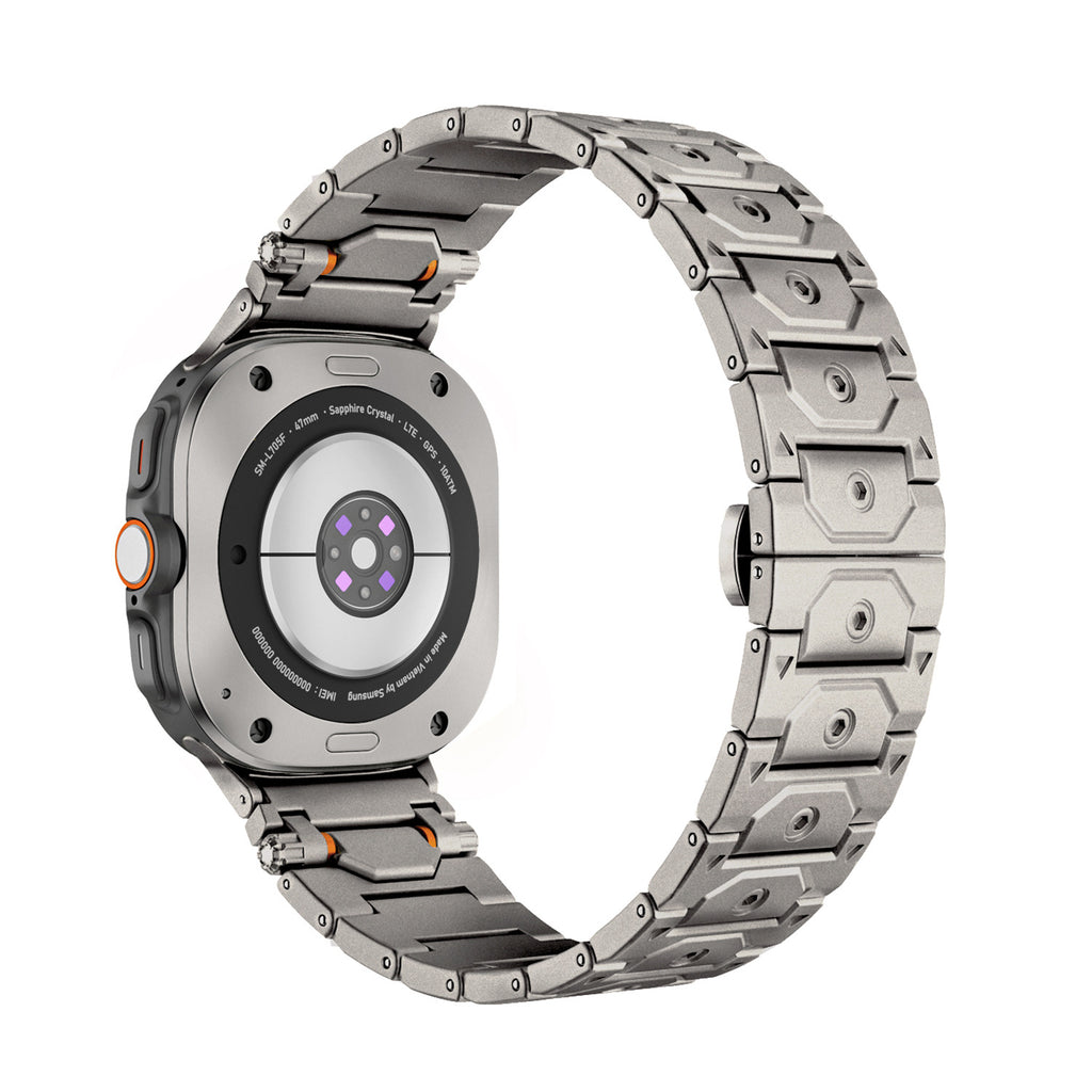 Fermoir papillon Bracelet métallique en acier inoxydable