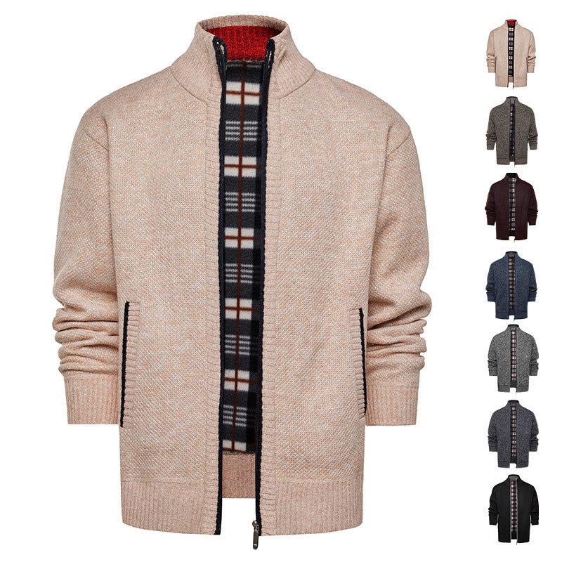 Amazon 25 Amazon Automne et d'hiver des hommes haut collier Velours épais Tendance Slim Casua