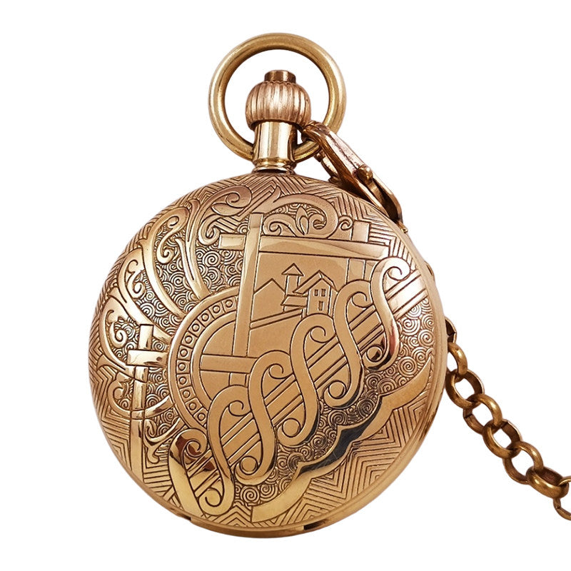 Montre de poche mécanique tout-cuivre entièrement automatique