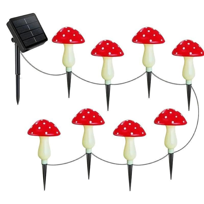 Lampadaire de Champignon solaire et pièce décorative de cour