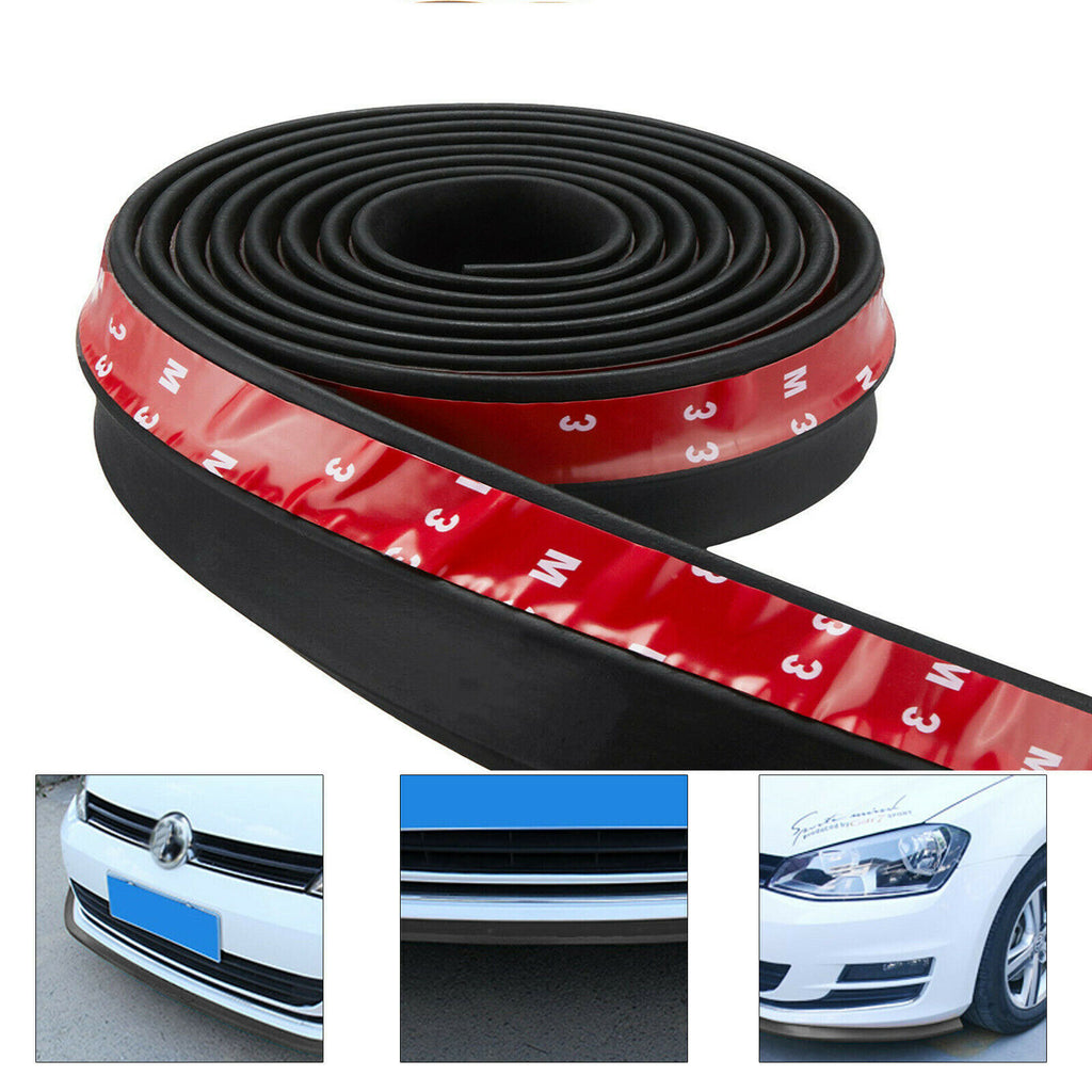 Universal voiture Lip Jupe Protecteur de caoutchouc Splitter avant pare-chocs côté 2,5M