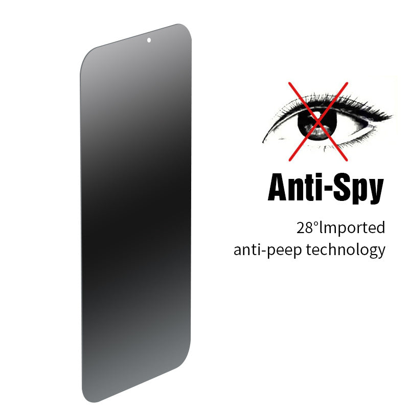 Téléphone portable Anti-peeping verre trempé plein écran