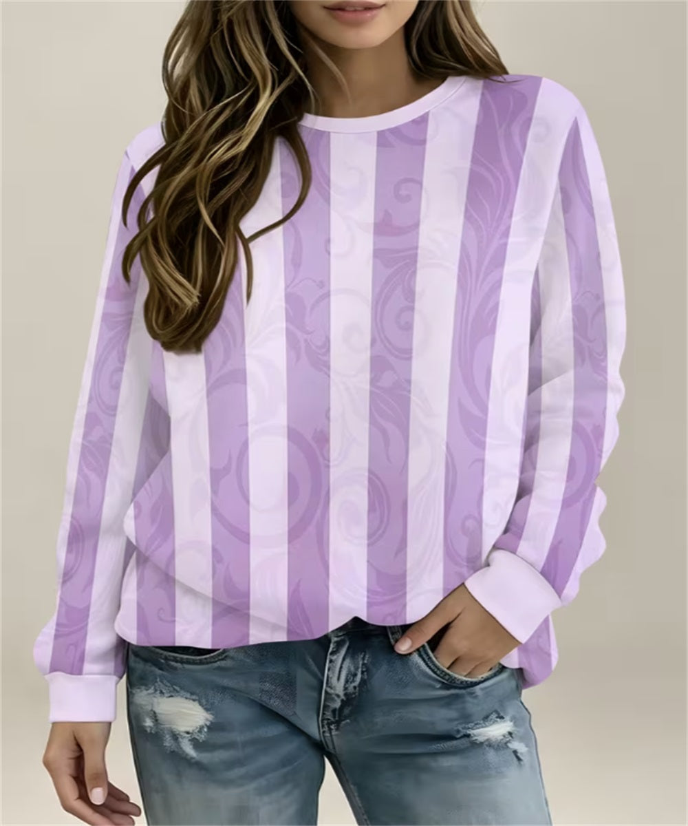 Sweat-shirt en col rond pour femme