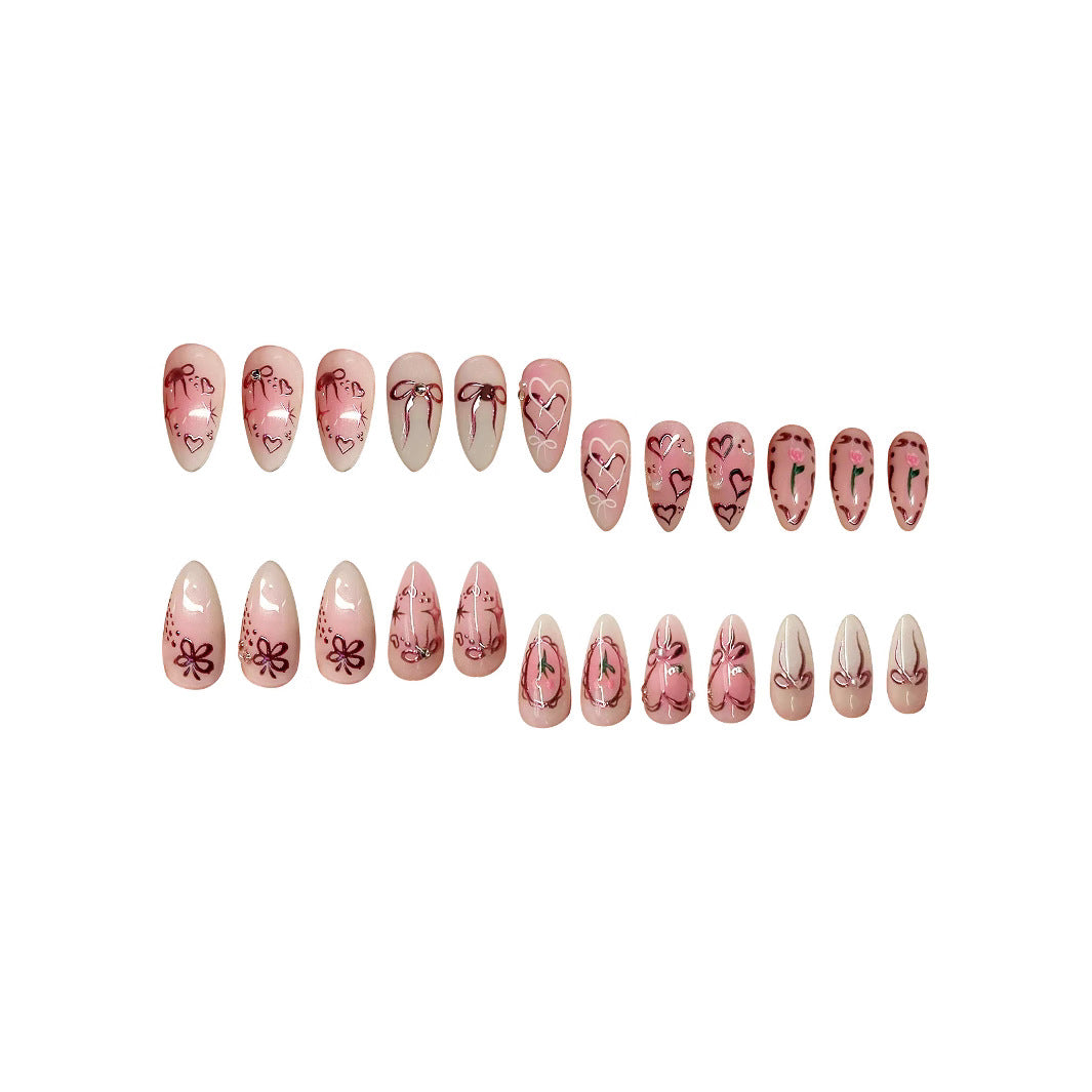Les femmes artisanales Casual Flower Nail Art