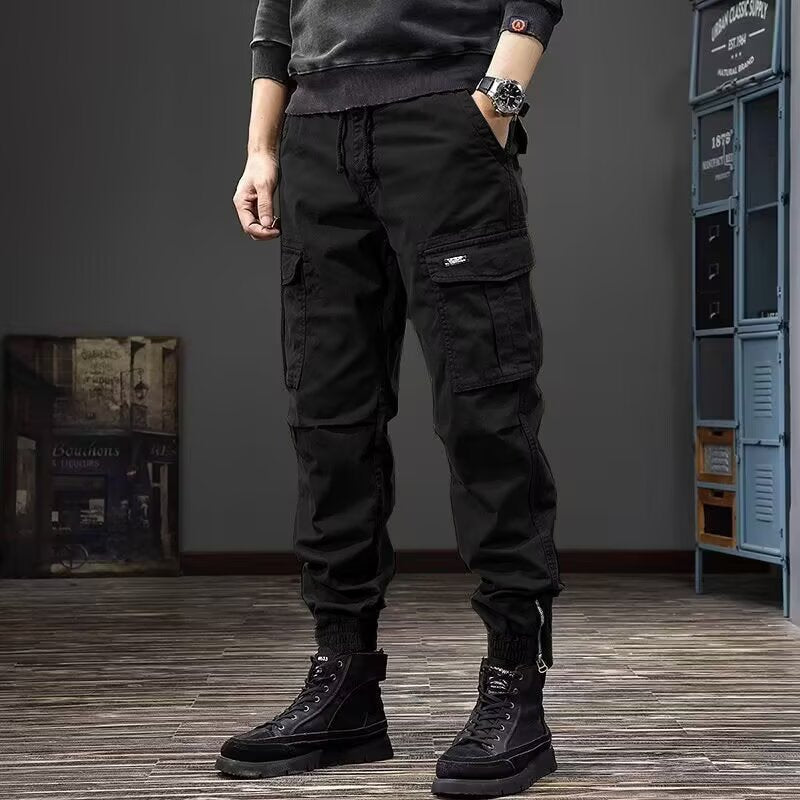 Le printemps et l'automne, style rue, les pantalons de jogging décontractés en bon état