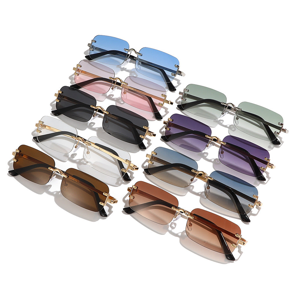 Lunettes de soleil sans cadre pour hommes et femmes