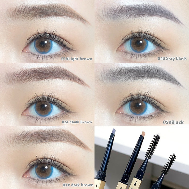 Petits baguettes en or Crayon de sourcils ultra fin Décoloration Résistante Naturelle Ultra-fine