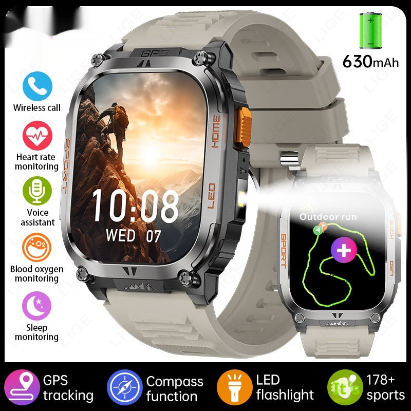 Smartwatch grand écran avec fonction d'appel Bluetooth
