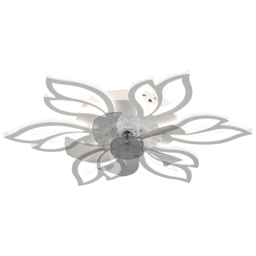 Moderne Salon Maison Trois couleurs Six vitesses Ceiling-monté intérieur LED ventilateur lumière