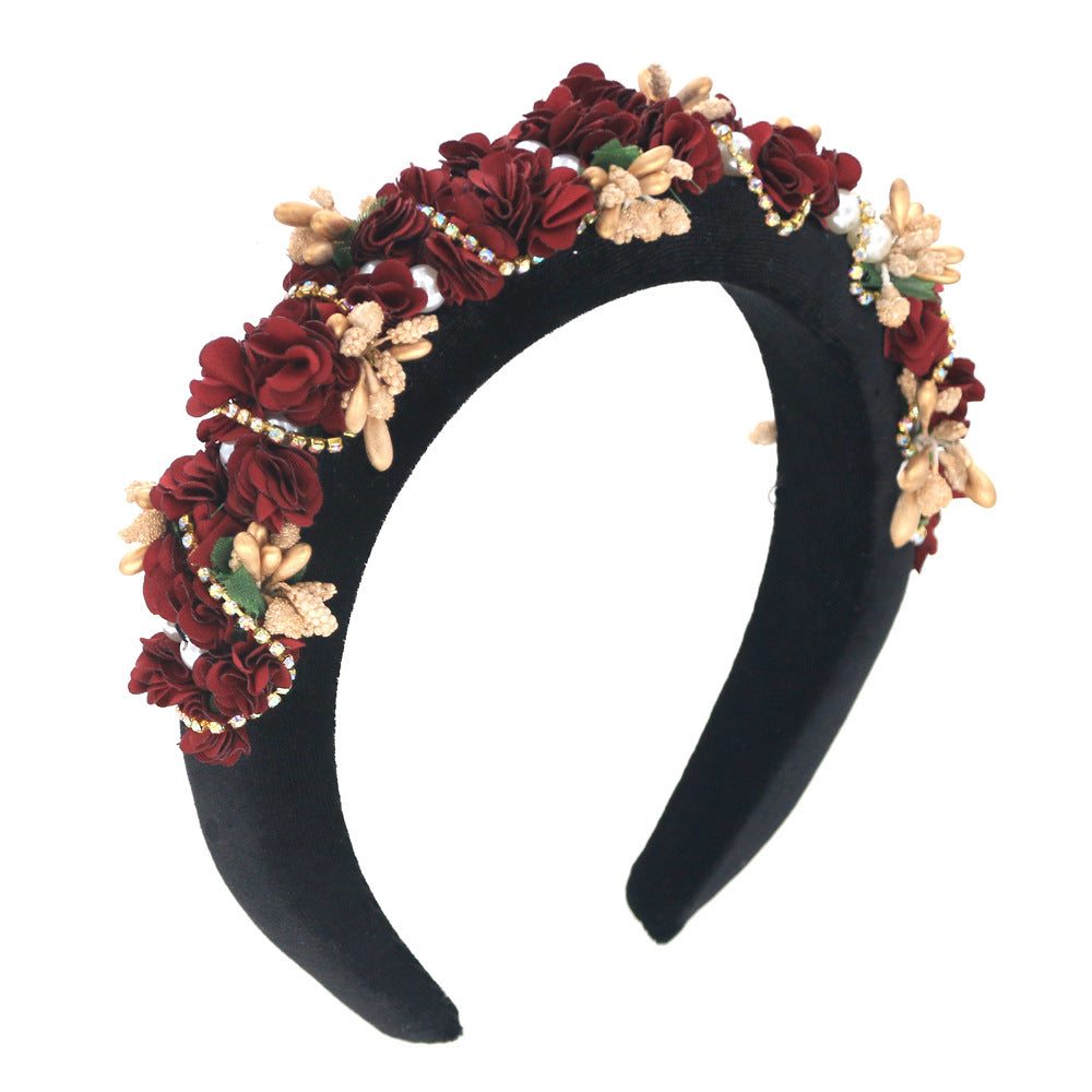 Bandeau fleur de mariée Bandeau de mariée Accessoires de mariage européens et américains
