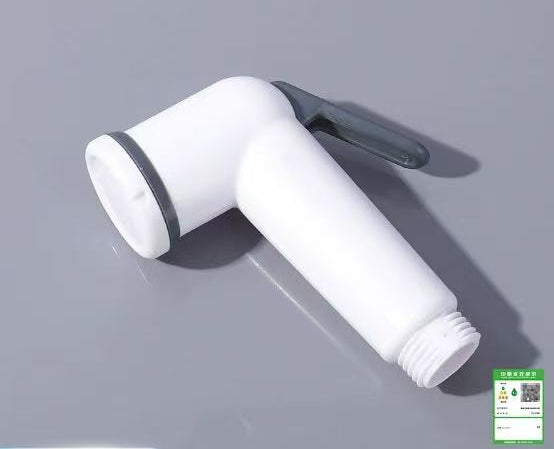 Pistolet de bain en forme de L-blanc-PP-1 pièce