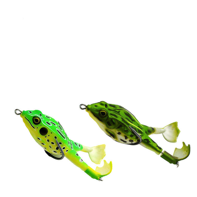 Ensemble de grenouilles à deux pattes rotatives Luya Fake Bait