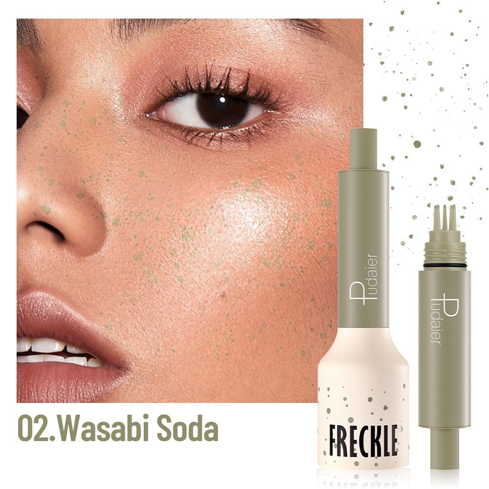 Stamp de simulation naturelle 4 couleurs Maquillage Freckle stylo