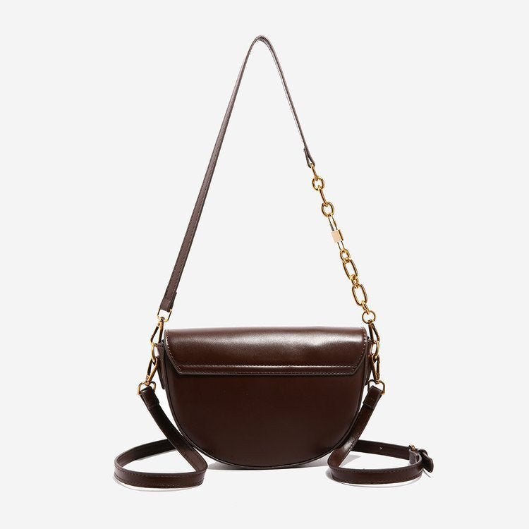 Petit sac à épaule carré minimaliste Saddle
