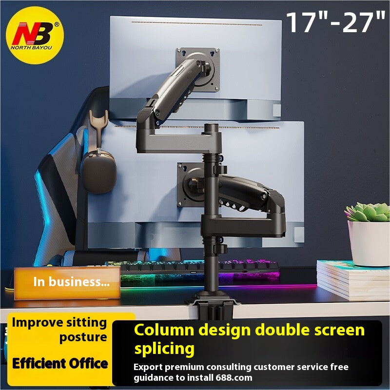 Ordinateur Dual Screen Monitor Smart Desktop Up and Down Lifting Display Rack