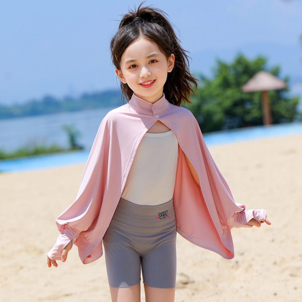 Chemise Respirante Sun-Protection pour enfants Châle et Cape de protection solaire extérieure