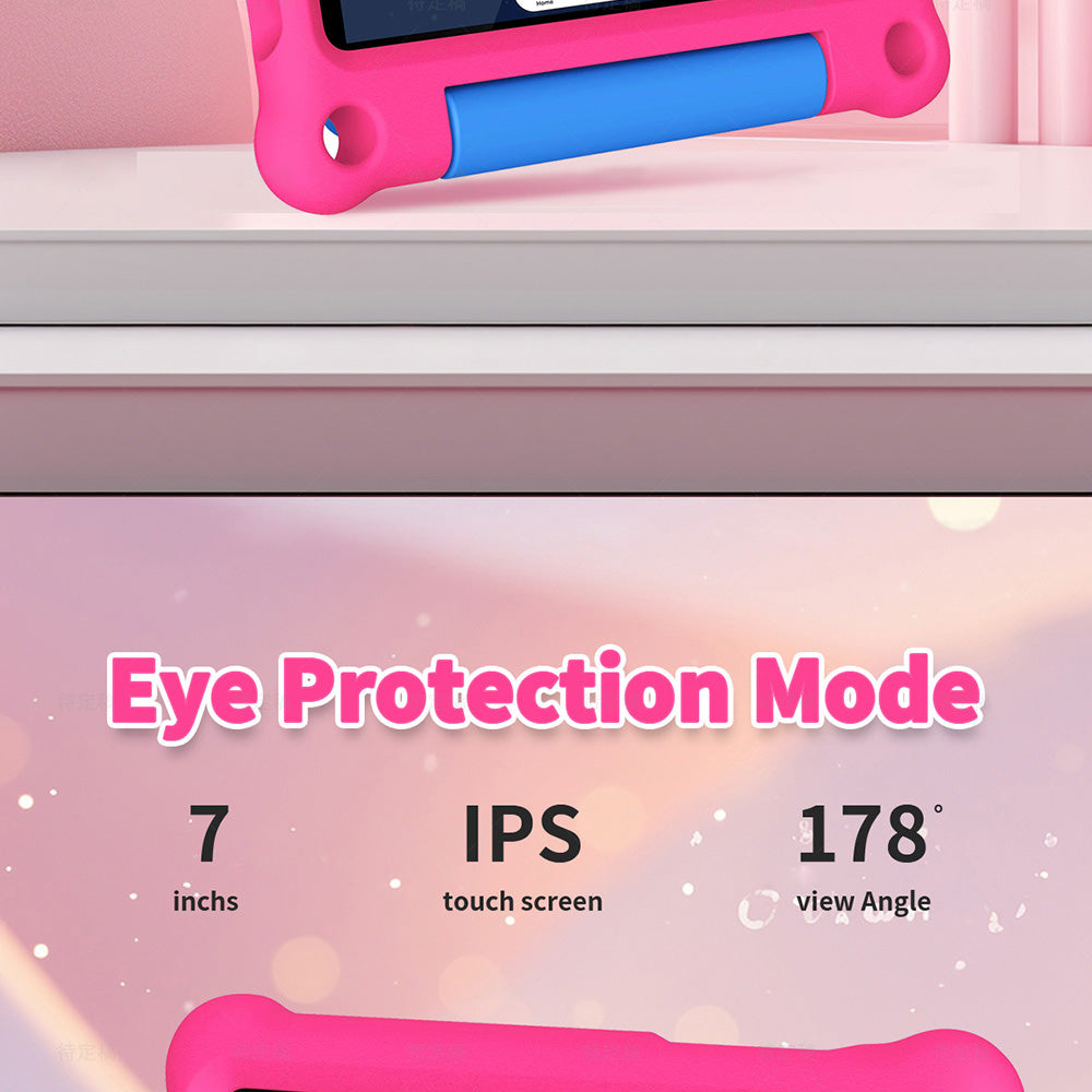 G-tab T7Pro Kids Tablet 7 inch 1024*600 IPS Screen Android 14 1.5GHz CPU 4GB