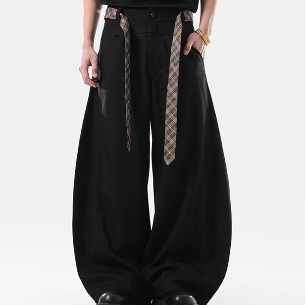 Style américain Vintage Relaxed-fit Pantalons large-lég