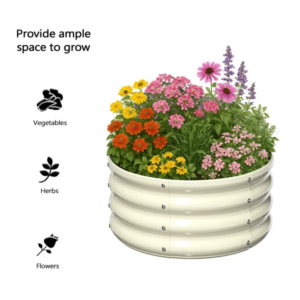 2 Pcs 2X2X1ft Raised Garden Bed