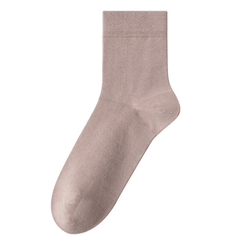 Chaussettes en coton mi-calf pour hommes avec propriétés résistantes à l'odeur