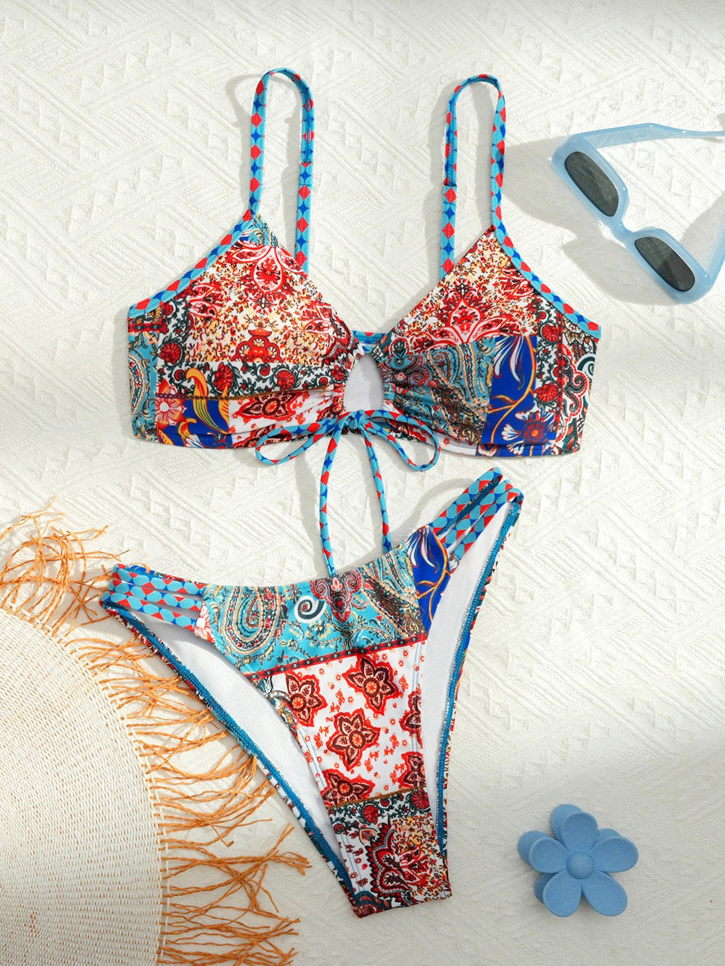 Femme imprimé floral Sexy Bikini à deux pièces