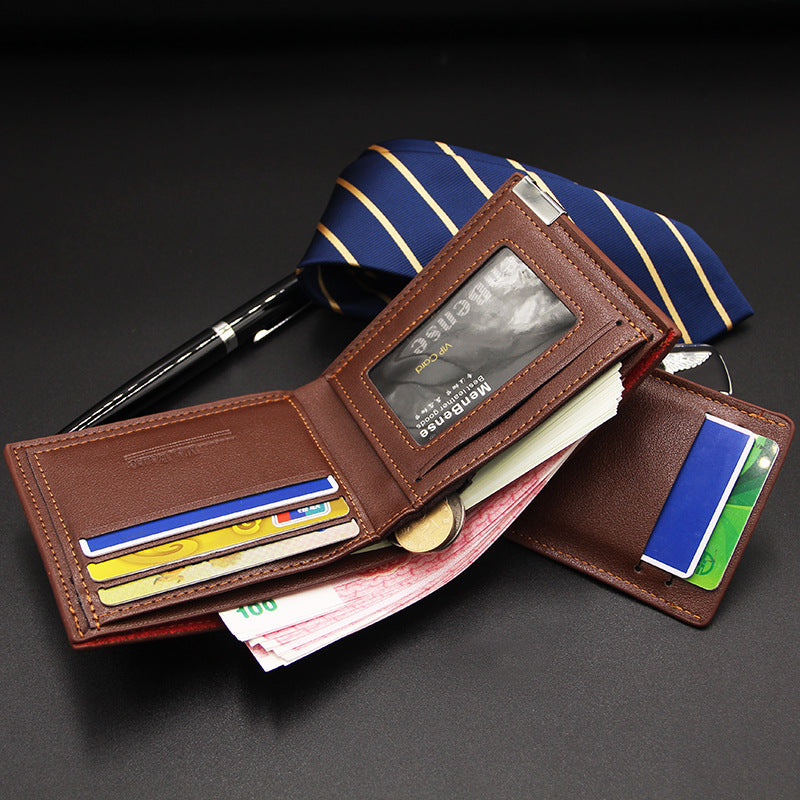 Wallet multifonctionnel à la mode et occasionnel en fer à bord de carte