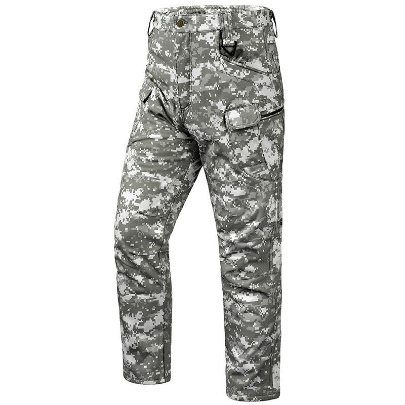 Vente directe en usine Ix7 Pantalon tactique doublé de polaires Veste extérieure d'hiver pour hommes épaissée