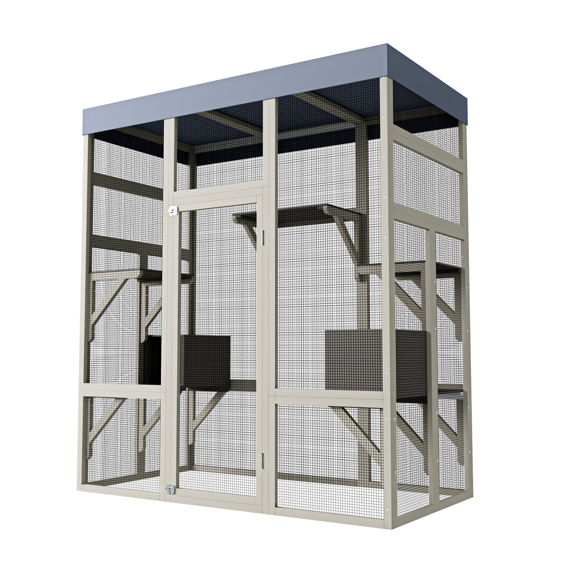 Catio en bois de 62.6" pour chats