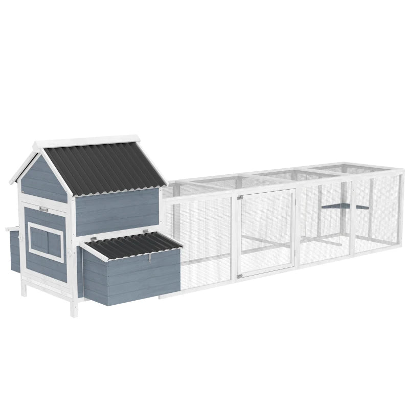 156Coop de poulet en bois extra grand avec 2 boîte de nid