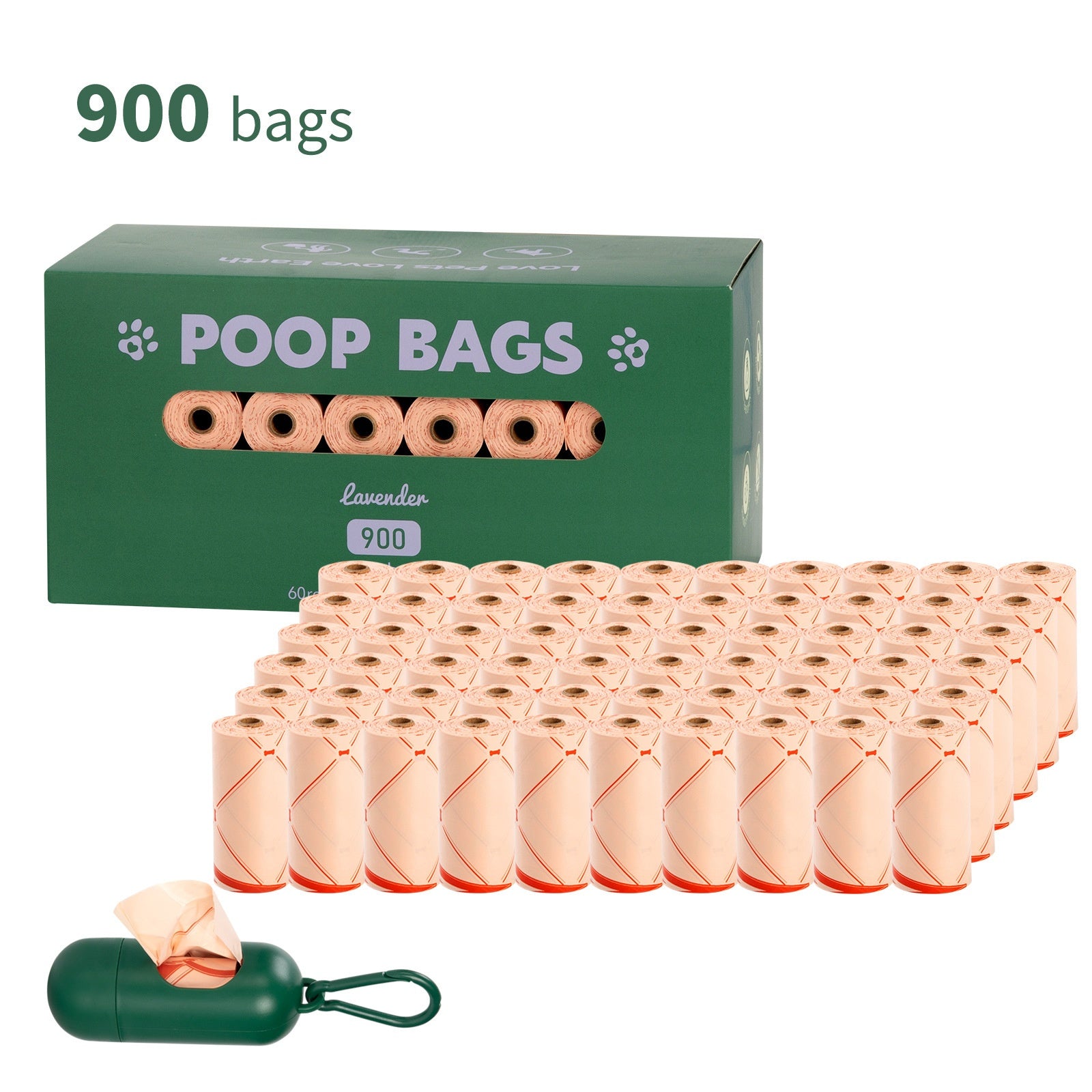 Poignée sac de déchets de chien EPI Vest Poop Sacs de ramassage Degradable Cat Litter Bag