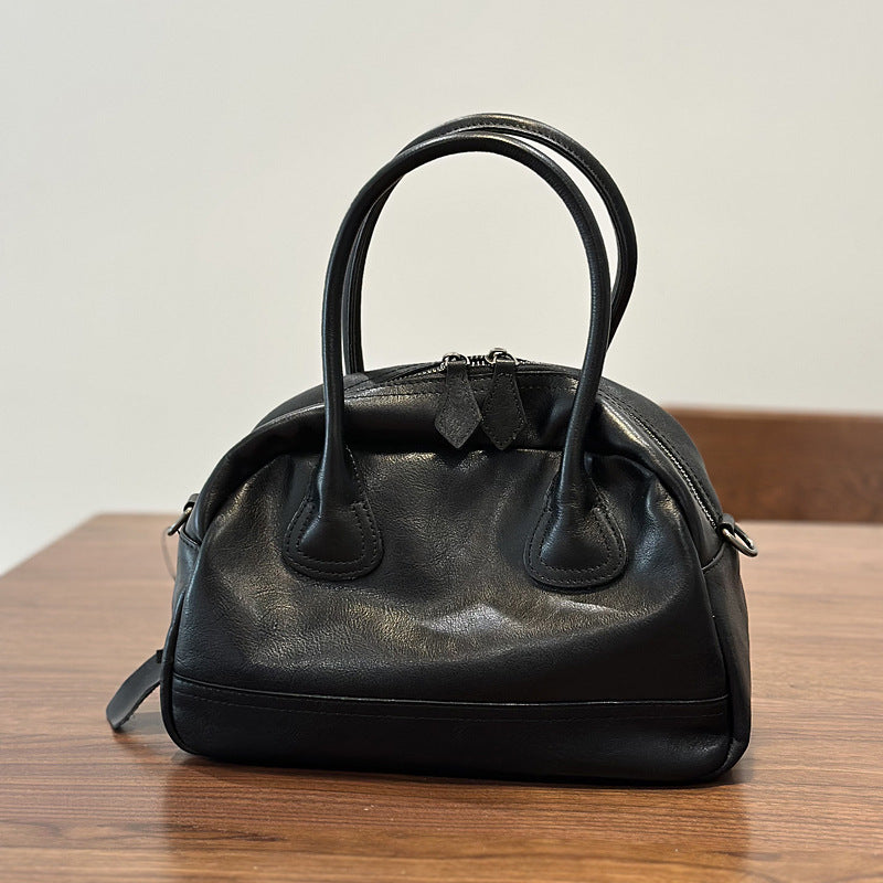Sac casual en cuir Shell style Crossbody