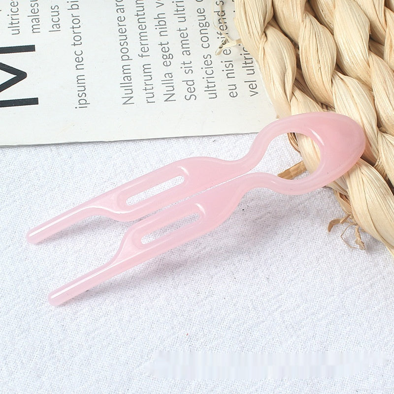 Style européen et américain Large U-forme femme simple Joker Hairclip
