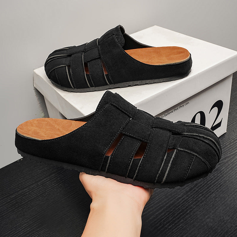 Hommes Respirant élégant sandales vintage de diapositive pour les deux intérieur et extérieur porter