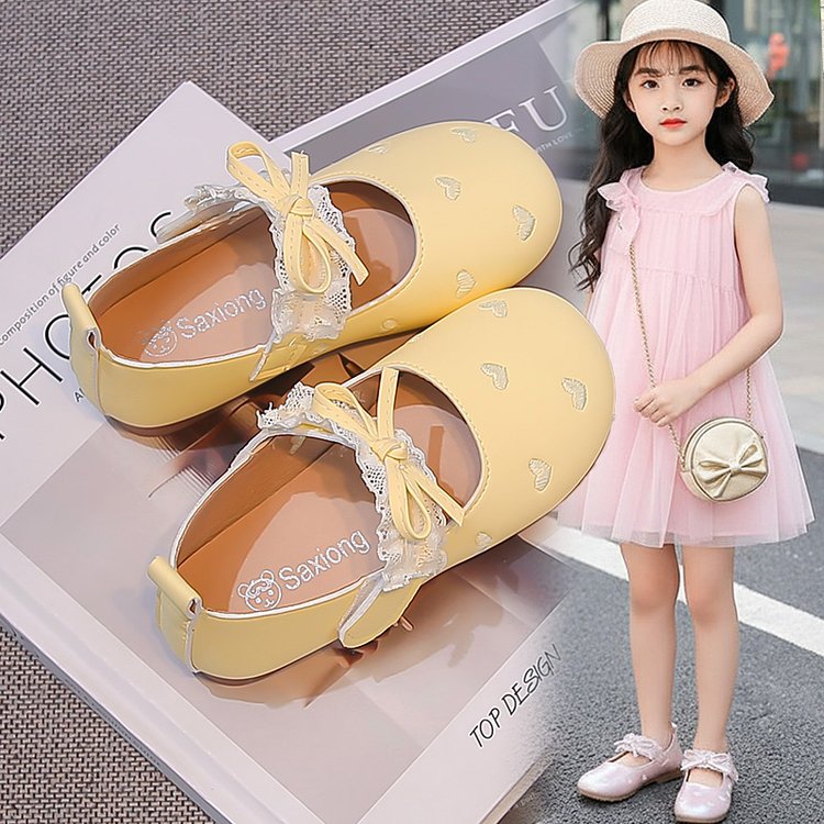 Chaussures Princesse Dentelle Bow de style coréen pour filles