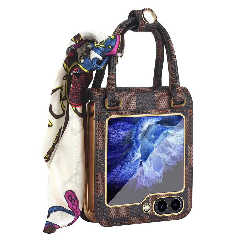 Sac à main électroplaqué Flip5 ornement ruban Une pièce Hinge housse de protection