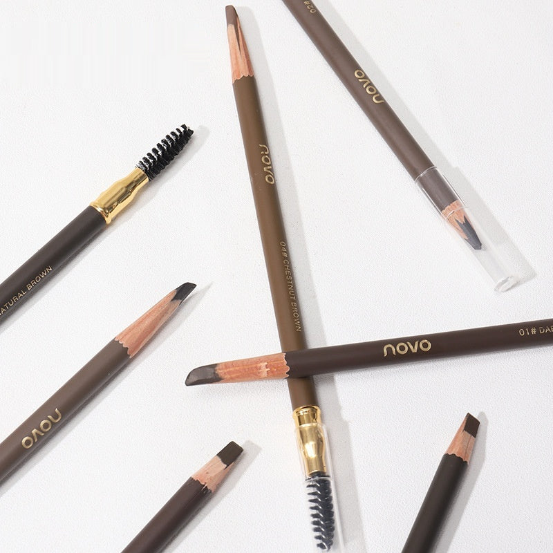 Pencil à sourcils à double extrémité à l'épreuve des boues de machette