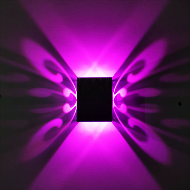Led Butterfly Lampe murale intérieure créative Fond mural