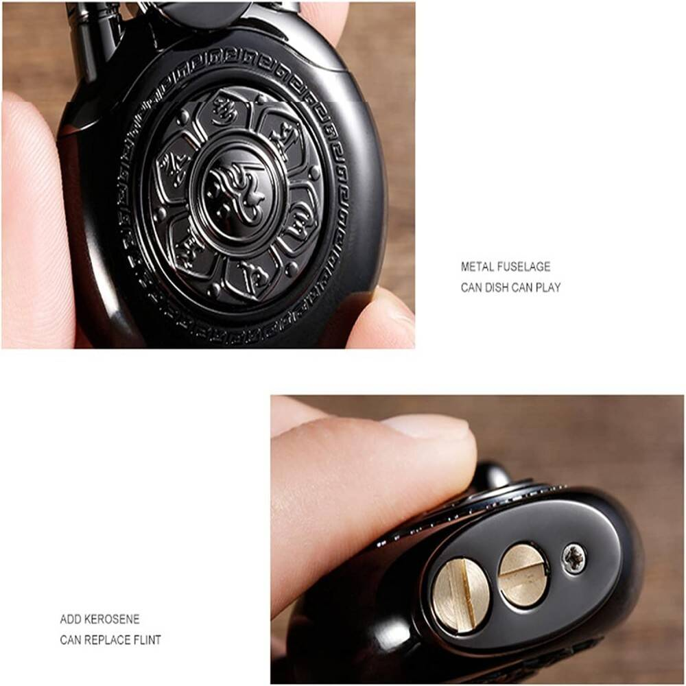 Vintage Lighter Rocker Arm Ignition Lighter Compact Windproof Lighter