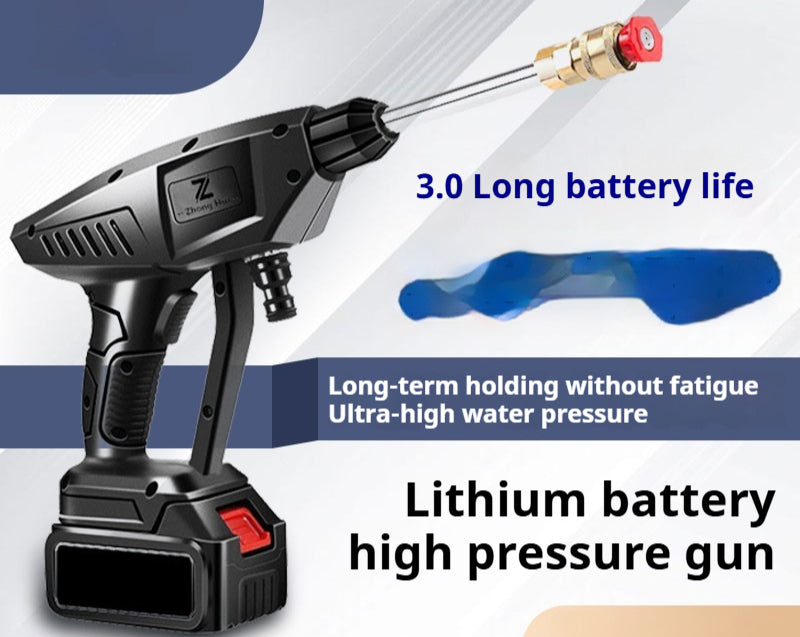 Batterie Lithium sans fil pistolet de lavage de voiture Portable haute tension