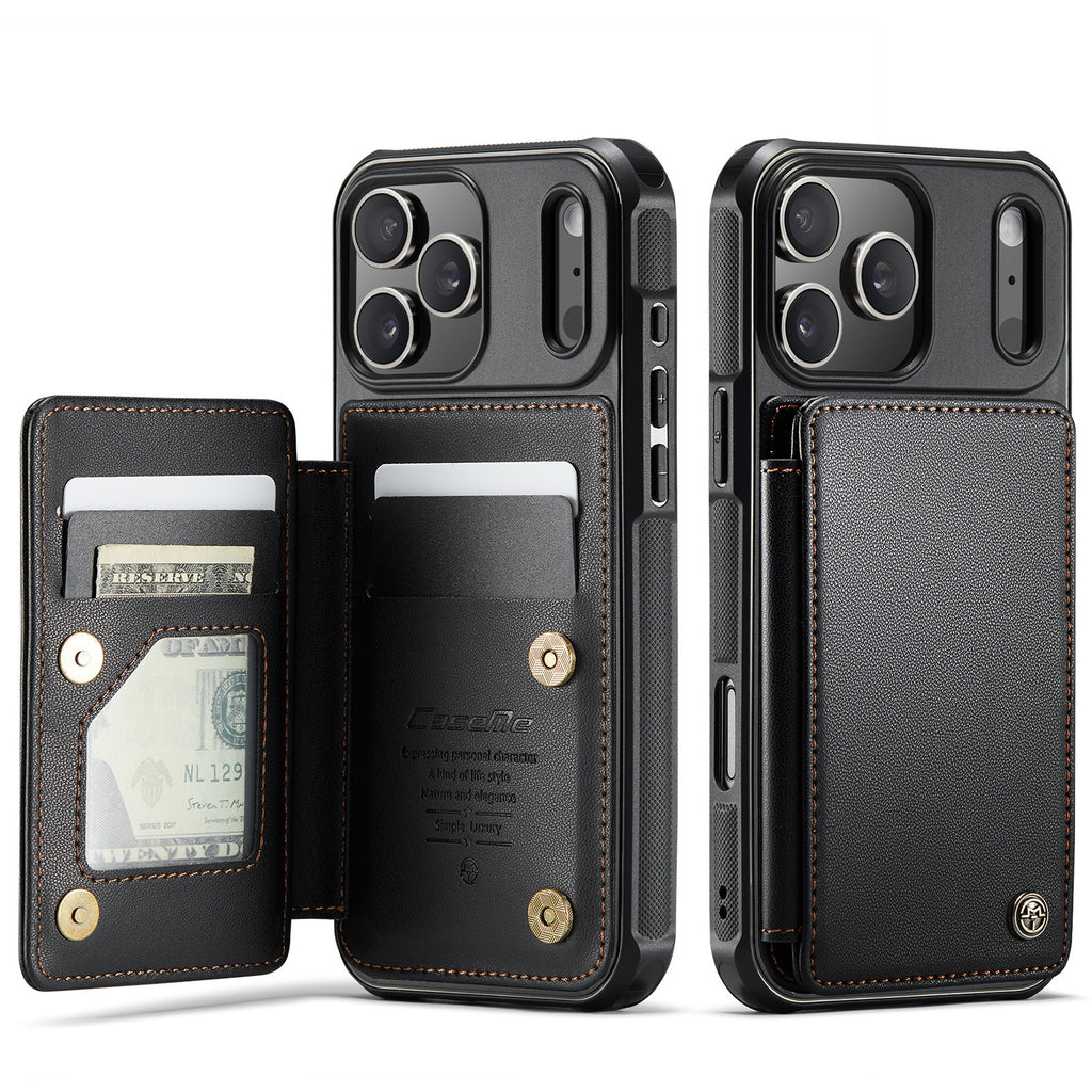 Flip cas de téléphone avec carte fente protection en cuir Case pour la conception anti balayage
