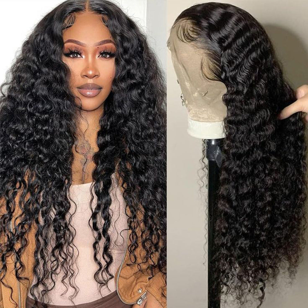 12a Onde d'eau Cheveux humains 13x4 Perruque de dentelle