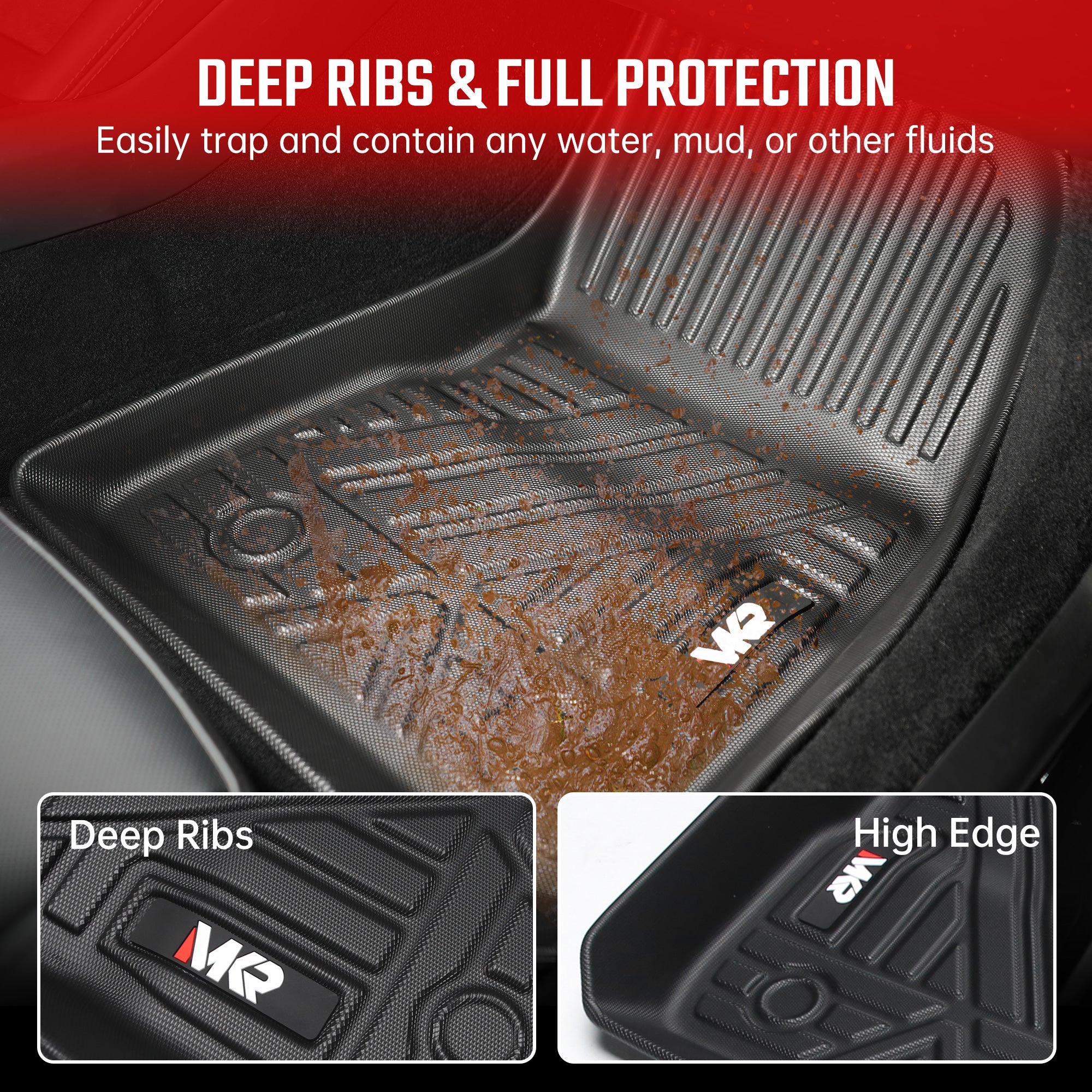 Tapis de sol TPE pour Tesla Modèle 3 2023-2025