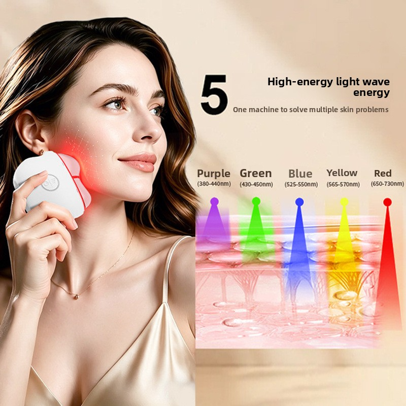Color Light Scraping EMS Facial Beauty Device