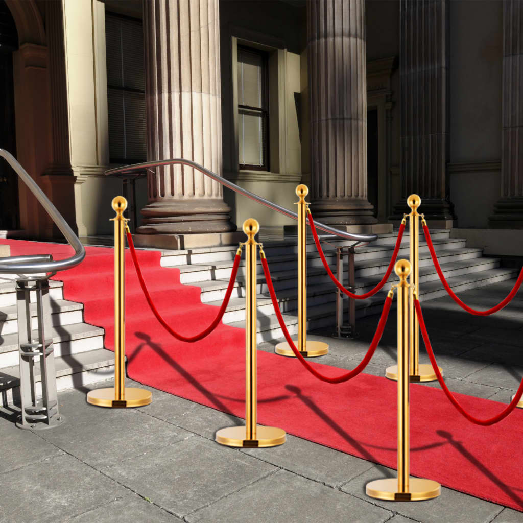Barrière VIP 3 pièces en acier inoxydable Golden VIP